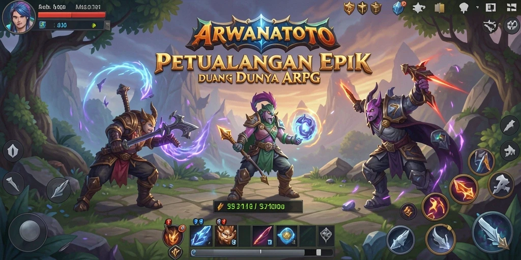 Gameplay ARPG mendebarkan di ARWANATOTO dengan grafis menawan.