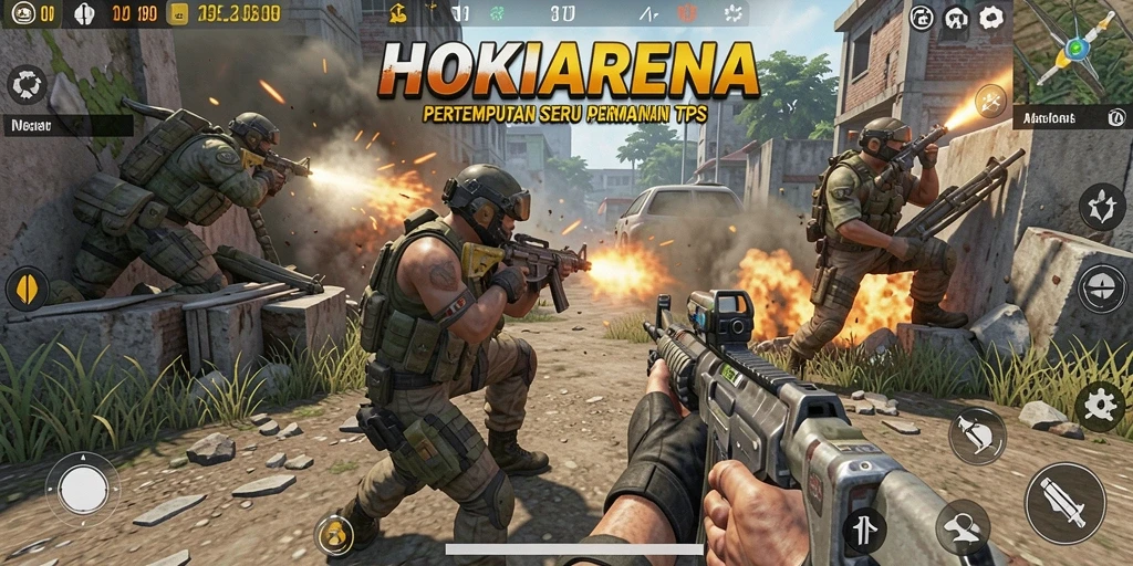 Tangkapan layar HOKIARENA yang menunjukkan aksi mendebarkan dalam pertempuran TPS.