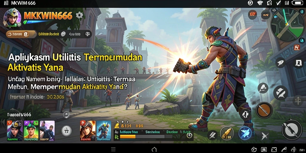 Tampilan utama MKWIN666 dengan fitur-fitur utilitas yang mempermudah pengguna.
