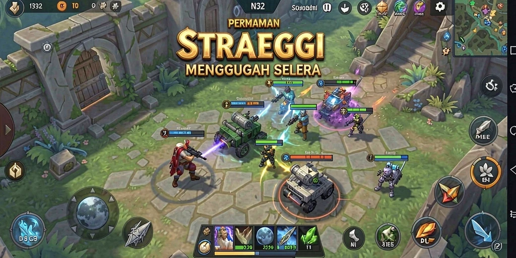 Tangkapan layar N32 memperlihatkan aksi pertempuran strategis yang mendebarkan.