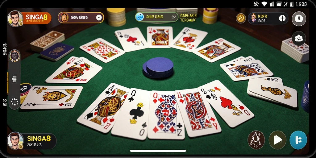 Tampilan menarik dari gameplay SINGA8 yang seru dan mendebarkan.