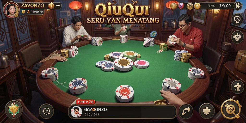 Tampilan gameplay QiuQiu yang menarik dan penuh aksi.